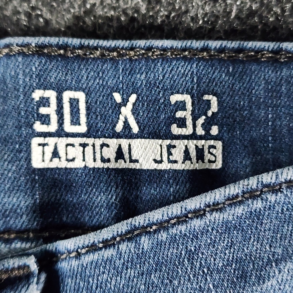 Howitzer Freedom Tactical Jeans Mens 30x32 Fit 31x31 Blue Straight Leg Stretch - Picture 9 of 16